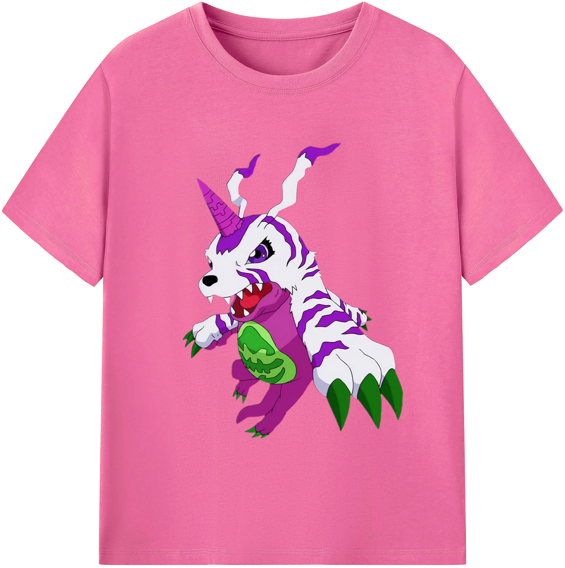 （画像用） Digimon デジタルモンスター/デジモン レディースカジュアルプリントTシャツ（綿100％）